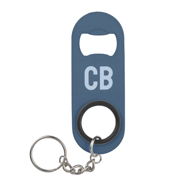 Porte-clé Décapsuleur Trend Soft Serious Blue Acier Inoxydable (Devant)
