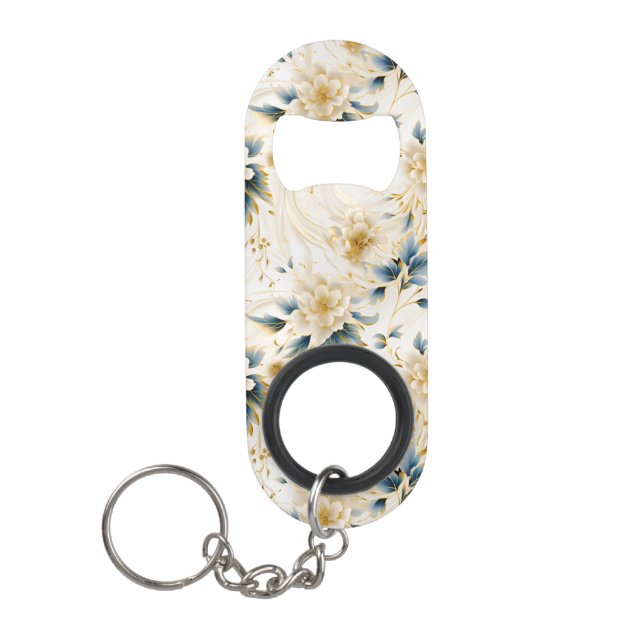 Porte-clé Décapsuleur Un Mariage Floral Series Design 1 (Devant)