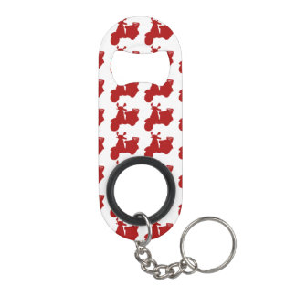 Porte-clé Décapsuleur Vélo rouge de moteur