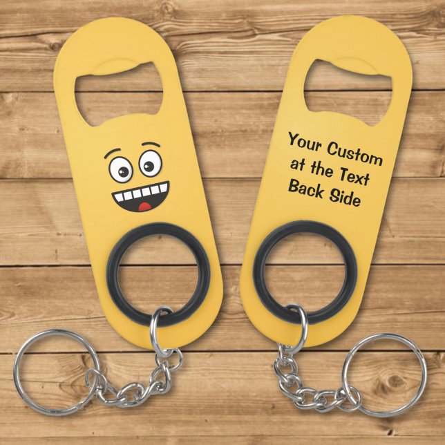 Porte-clé Décapsuleur Visage souriant avec bouche ouverte (Créateur téléchargé)