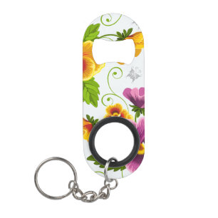 Porte-clé Décapsuleur Vivid fleurs de pansement