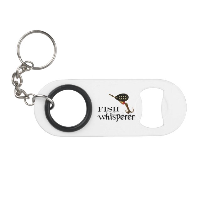Porte-clé Décapsuleur Whisperer de poisson (Devant (Horizontal))