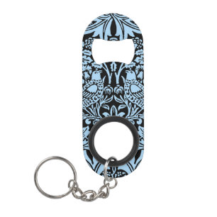 Porte-clé Décapsuleur William Morris Frère Lapin Bleu Clair Noir