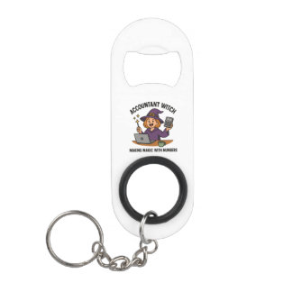Porte-clé Décapsuleur Witch Please, I’m an Accountant – Stainless Steel 