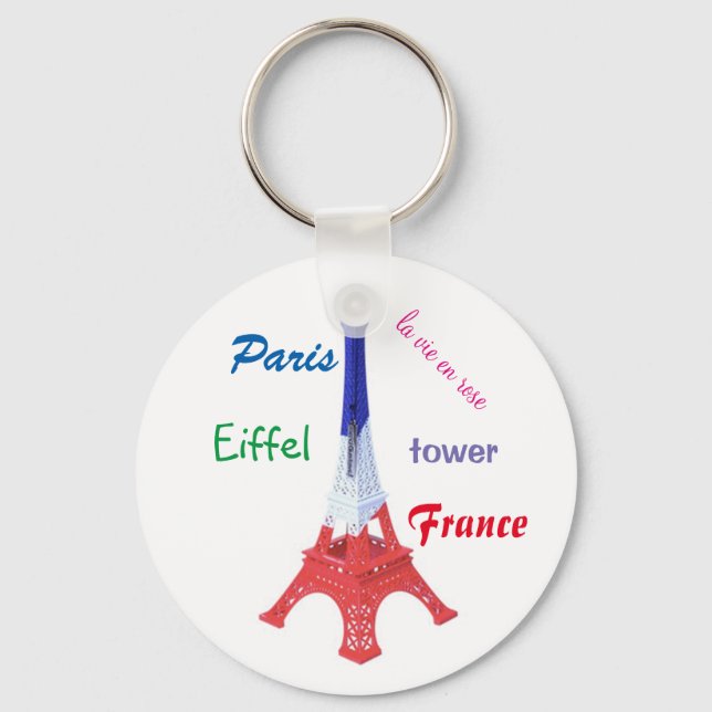 porte-clé "Paris, France (Recto)
