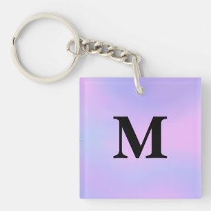 Porte-clé personnalisé avec dégradé de licorne vio