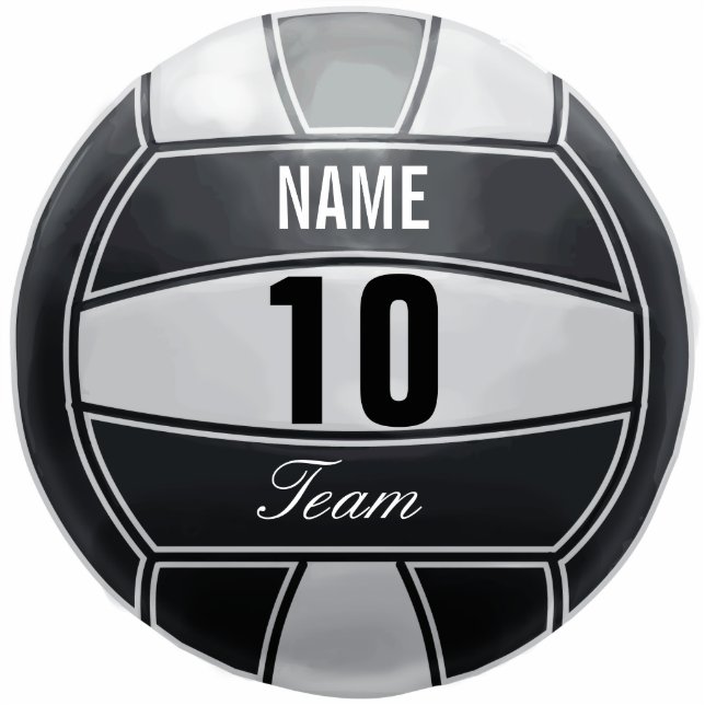 Porte-clé Photo Sculpture Amant personnalisé de sport de volleyball (Devant)