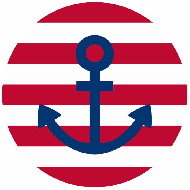 Porte-clé Photo Sculpture Ancre (Devant)