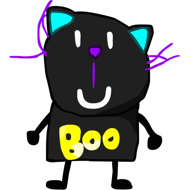 Porte-clé Photo Sculpture Bad Dream Cat (Devant)