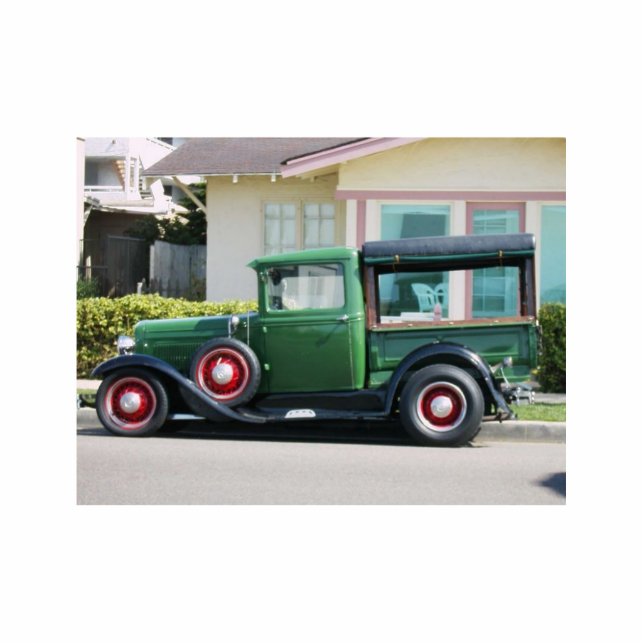 Porte-clé Photo Sculpture Camion antique - PHOTOSCULPTURE (Devant)