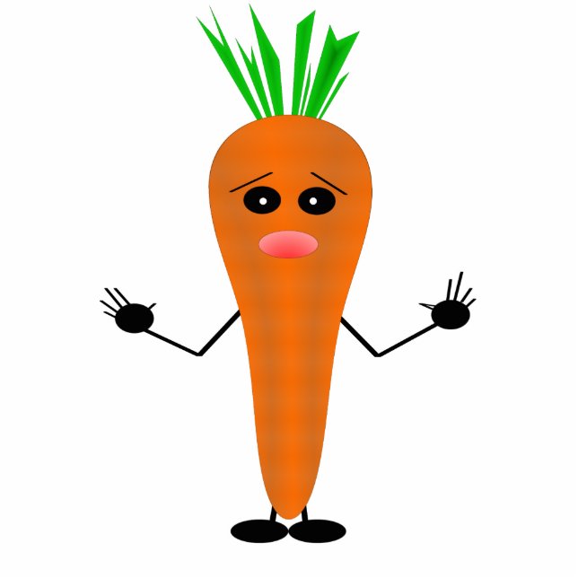 Porte-clé Photo Sculpture Carotte triste par Kenneth Yoncich (Devant)