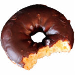 Porte-clé Photo Sculpture Confiture de gâteau jaune glacé au chocolat avec u<br><div class="desc">Photo d'un beignets de gâteau jaune glacé au chocolat avec une très grosse bouchée en sortie. Yum !</div>