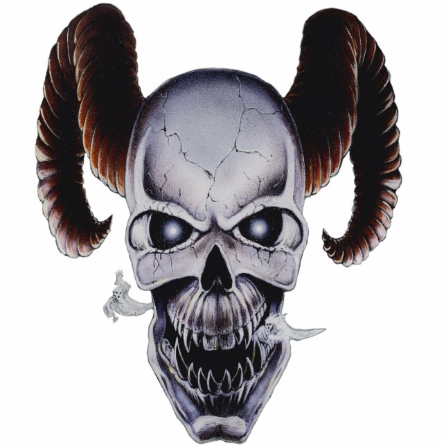 Porte-clé Photo Sculpture Crâne de porte - clé de sculpture en âmes (Devant)