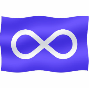 Porte-clé Photo Sculpture Drapeau de la Nation métisse Porte - clé et cadeau