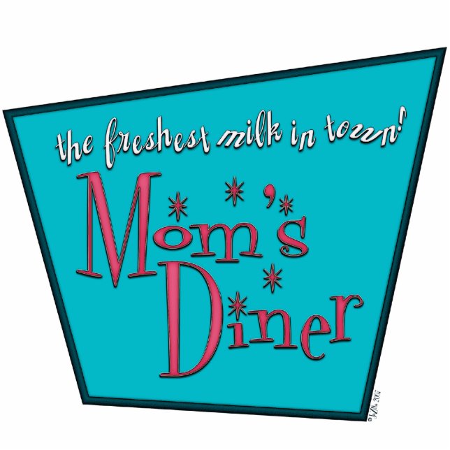 Porte-clé Photo Sculpture Maman's Diner : Allaitement (Devant)