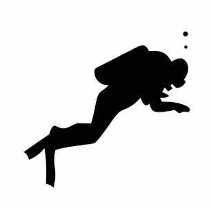 Porte-clé Photo Sculpture Plongeur