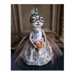 Porte-clé Photo Sculpture Sculpture en photo de jeune mariée de citrouille