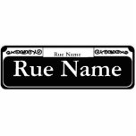 Porte-clé Photo Sculpture Street Sign Edit Text<br><div class="desc">Street Sign Edit Text</div>