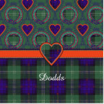 Porte-clé Photo Sculpture Tartan écossais de kilt de plaid de clan de Dodds<br><div class="desc">Une belle conception basée sur le vrai tartan écossais</div>