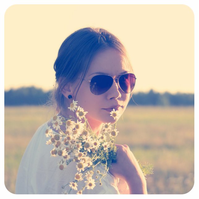 Porte-clé Photo Sculpture Téléchargez votre photo carré Cutout (Devant)