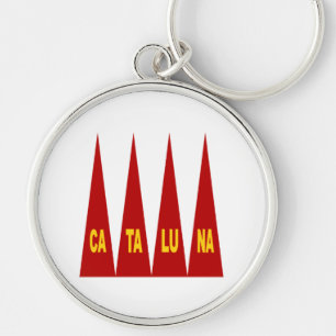 Porte-clé rond Premium CATALUNA