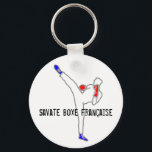 Porte-clé Savate Boxe Française<br><div class="desc">Ce logo est tout simplement Inédit. Exclusion sur Zazzle. Superbe porte-clé,  que tireur devrait s'occuper de lui ;)</div>