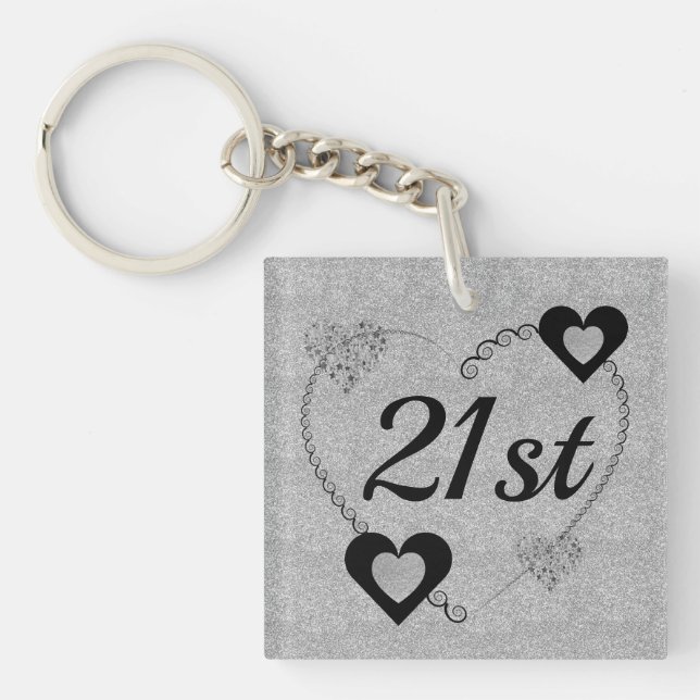 Porte-clé spéciale personnalisée 21e (Devant)