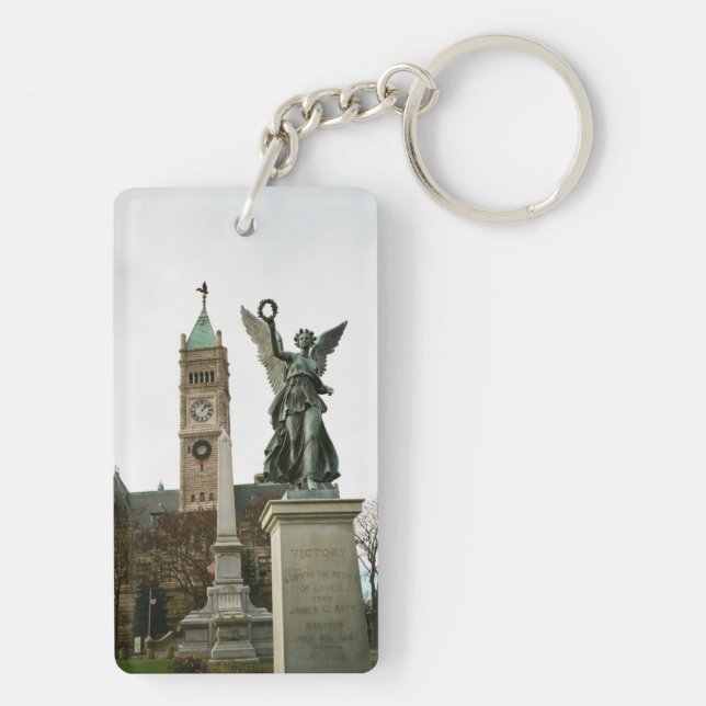 PORTE-CLEF DE L'HÔTEL DE VILLE DE LOWELL MASSACHUS (Dos)