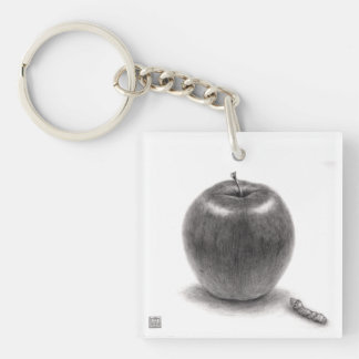 PORTE-CLEFS りんごとあおむし