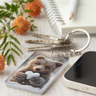 PORTE-CLEFS ハートと子熊