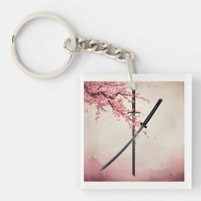 Porte-clefs 「刀と散華（Katana to Sange）」 (Devant)
