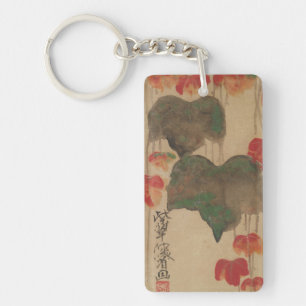 Porte-clefs 秋 蔦, 乾 山 automne Ivy, Kenzan, Japon Art