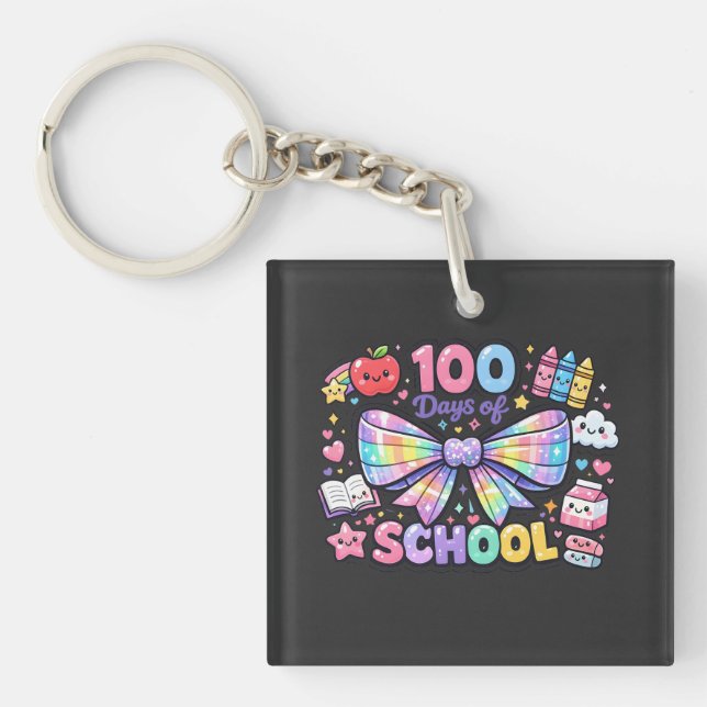 Porte-clefs 100 Days Of School  (Devant)