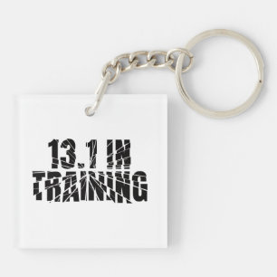 Porte-clefs 13.1 En formation Moitié Marathon coureur verre ca