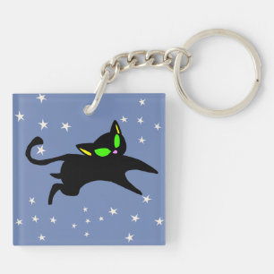 Porte-clefs 13 Irving les minous noirs sautant la magie