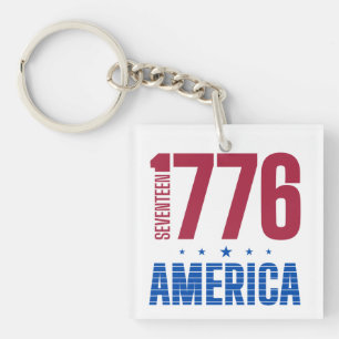 Porte-clefs 1776 Amérique 250 ans de liberté historique