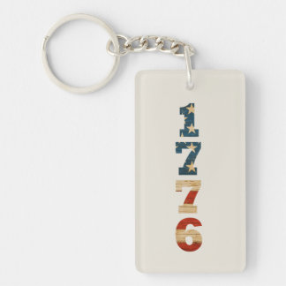 Porte-clefs 1776 Patriotic American Flag