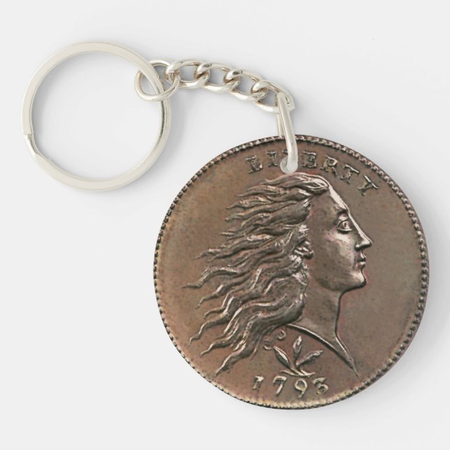 Porte-clefs 1793 centime américain (Devant)