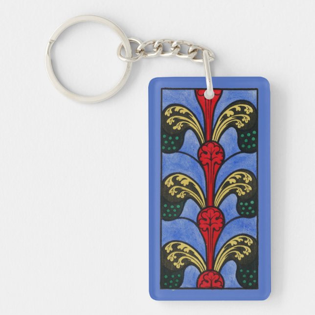 Porte-clefs 19th Century Nave Stained Glass Design (Devant)