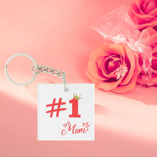 Porte-clefs #1 Mom Love Personalized Acrylic Keychain