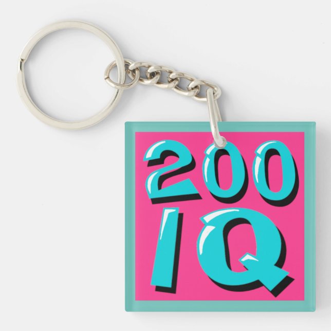 Porte-clefs 200 émoticônes de jeu IQ (Devant)