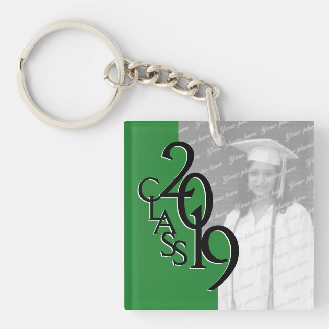 Porte-clefs 2019 Green Graduation Picture (Devant)