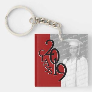 Porte-clefs 2019 Red Graduation Picture