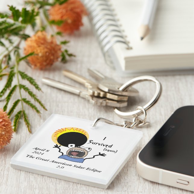 Porte-clefs 2024 Solar Eclipse Survival (Devant Droit)