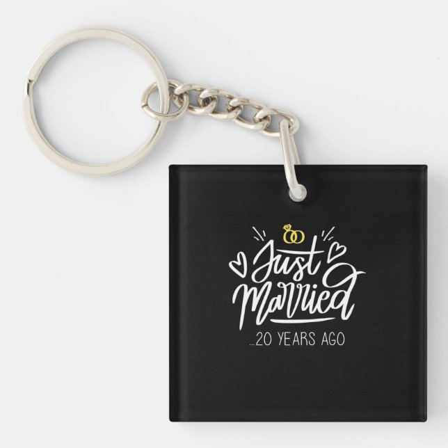 Porte-clefs 20e anniversaire du Mariage (Devant)