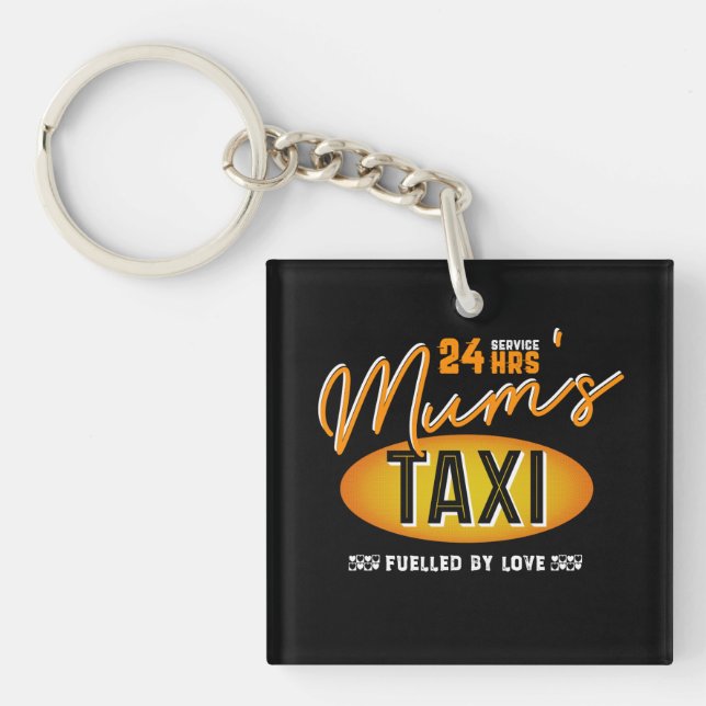 Porte-clefs 24 services de taxi de l'heure de la maman, (Devant)