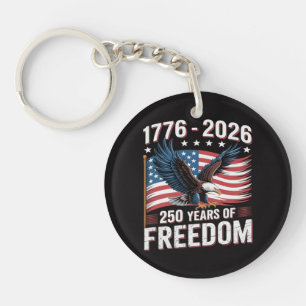 Porte-clefs 250 Ans 1776 2026 250e 4 juillet 