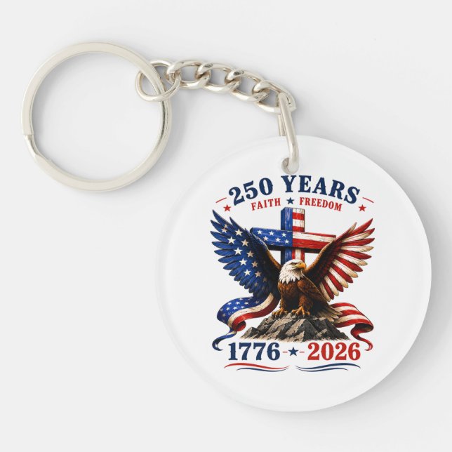 Porte-clefs 250 ans de foi et de liberté (Devant)