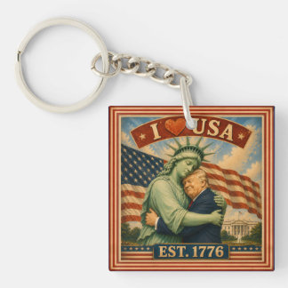 Porte-clefs 250 Ans Fierté Américaine Amour USA