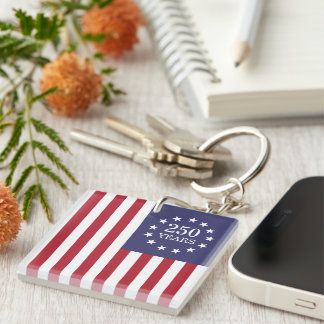 Porte-clefs 250e anniversaire Amérique Patriotique USA Indépen